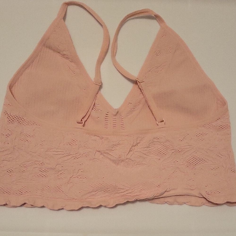 Free People Intimates Women's Pink Lace Bralette S/M - Picture 4 of 5